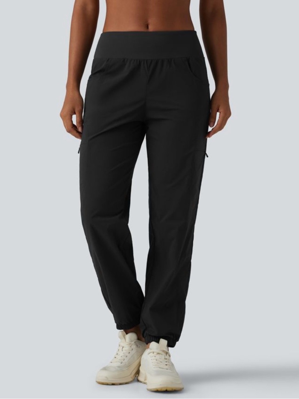 Halara Low Rise Black Activewear Hiking Joggers with Pockets Size M